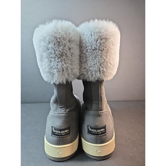 Koolaburra By UGG Boots Womens Size 9 Gray Suede Fur Mid Calf Winter 1105889 - Picture 5 of 8